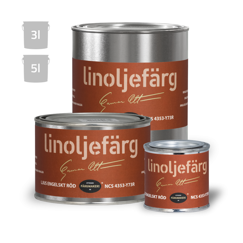 Ottosson Ljus Engelskt Röd linoljefärg förpackning 0,1 liter - Roseborg ...