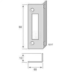 Slutbleck för kammarlås, 5217