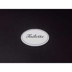 UTFÖRSÄLJNINGSPRODUKT Toilette liten, Emaljskylt