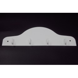 Emaloitu kaareva naulakko