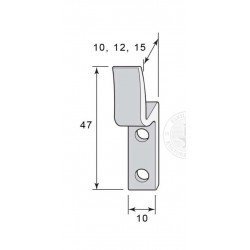 Hake för fönster- och skåpklinkor
