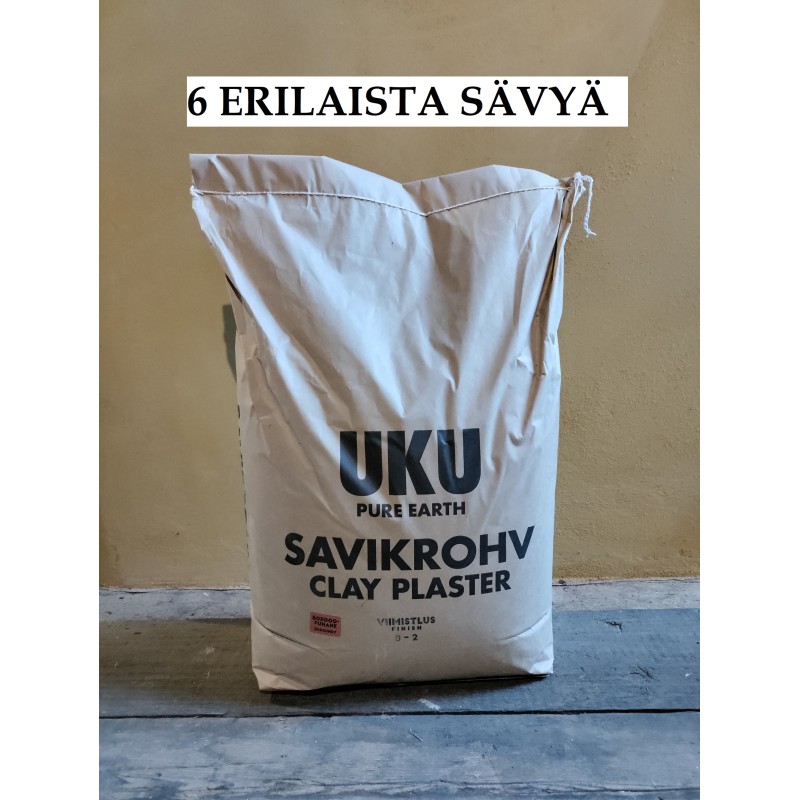 UKU Rustiikkinen Viimeistelysavilaasti 0-2 mm, 25 kg