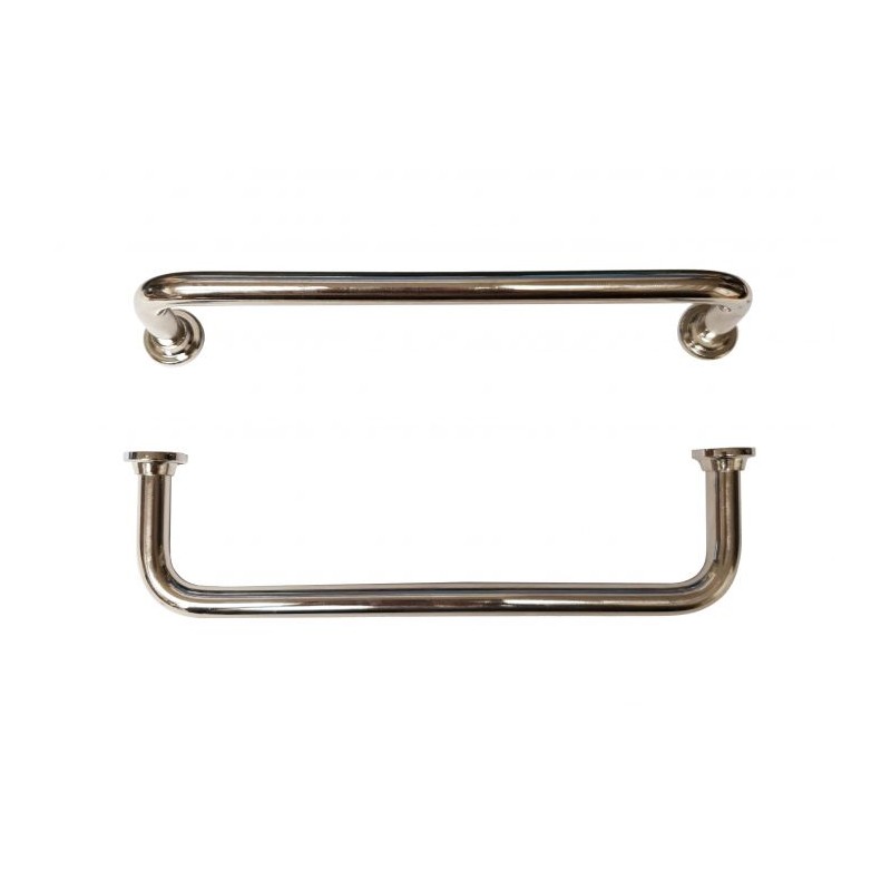 Trådhandtag 128 mm, förnicklad