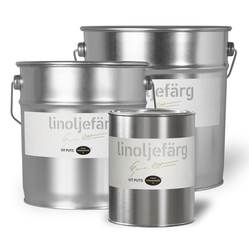 Valkoinen pellavaöljymaali rappauspinnoille