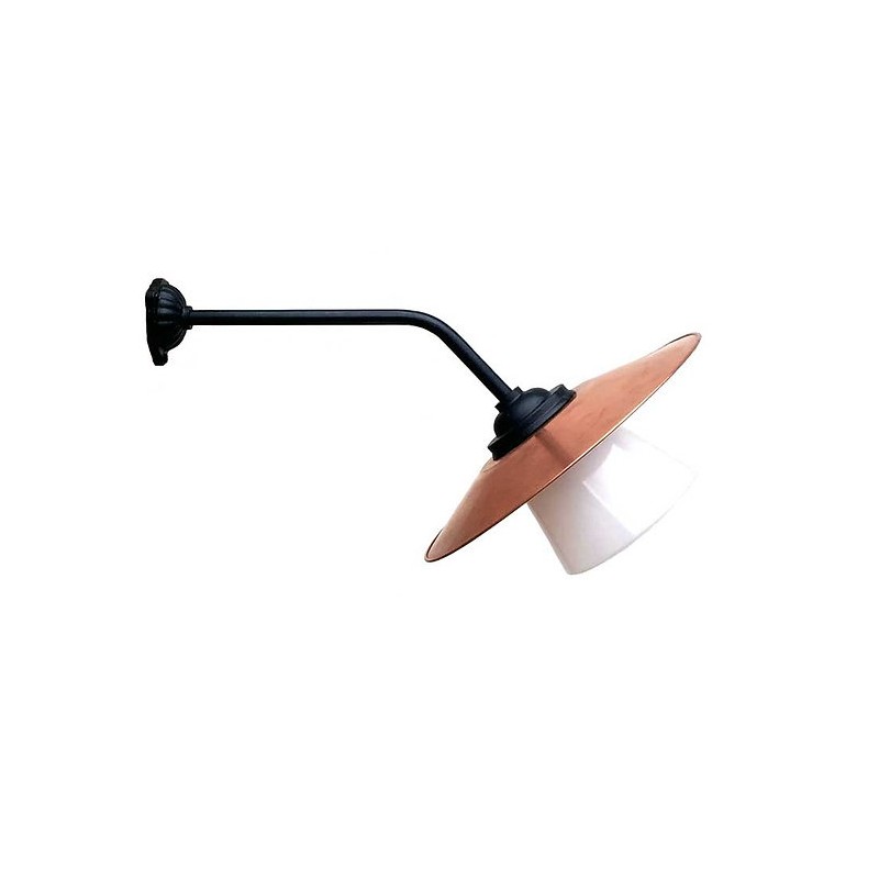 Stationslampa 45 rak, koppar