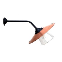 Stationslampa 45 rak, koppar