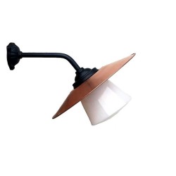 Stationslampa 45 rak kort, koppar