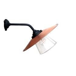 Stationslampa 45 rak kort, koppar