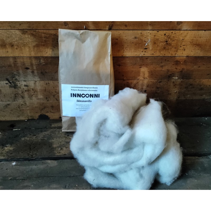Kotimainen ikkunavilla 200 g, lampaanvilla