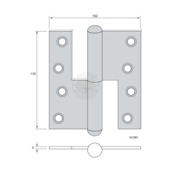 Ovisarana 4 ½” x 1 ¾”, pyöreä