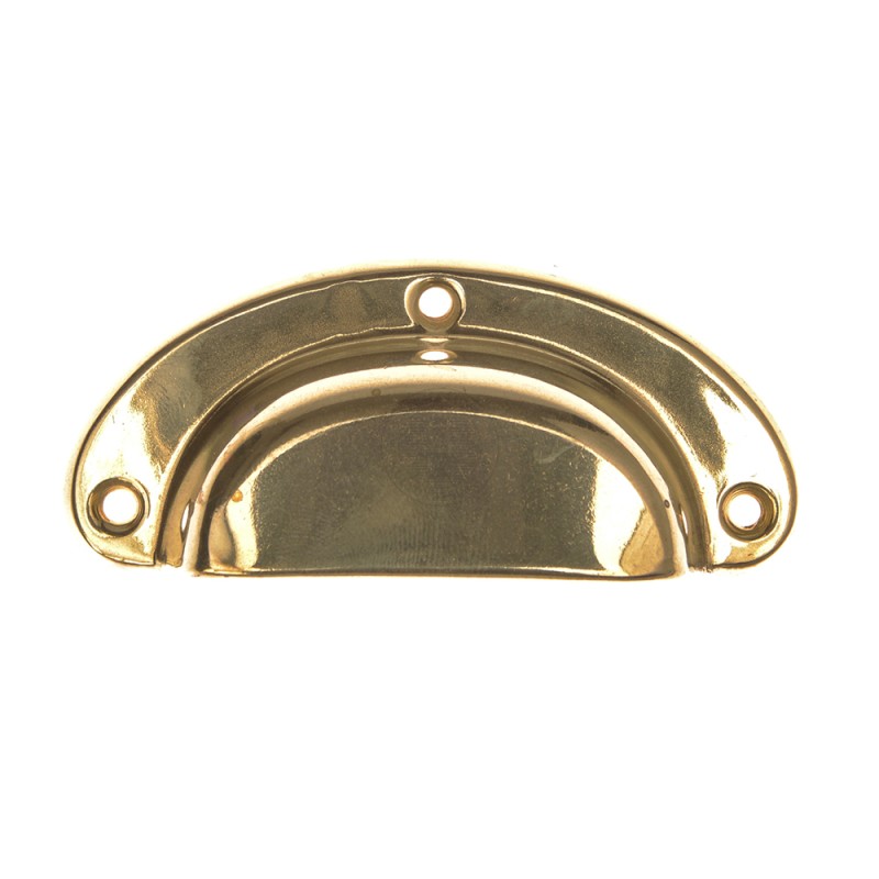 Skålhandtag 3 1/2", mässing