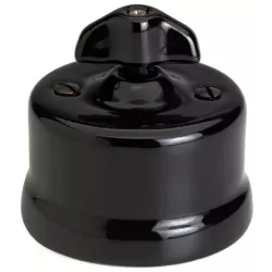 Fontini Vaihtokytkin, posliini musta