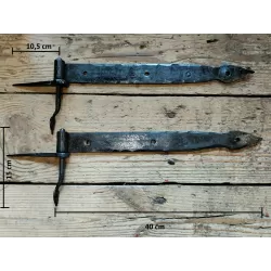 Handsmidd gångjärnspar 40 cm